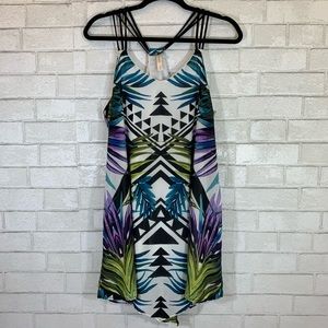XHILARATION Tropical Aztec Dress